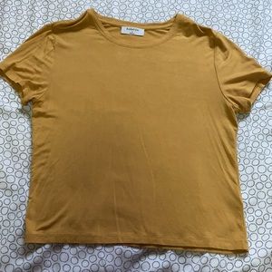 Aritzia Babaton Mustard Yellow Everyday T-Shirt